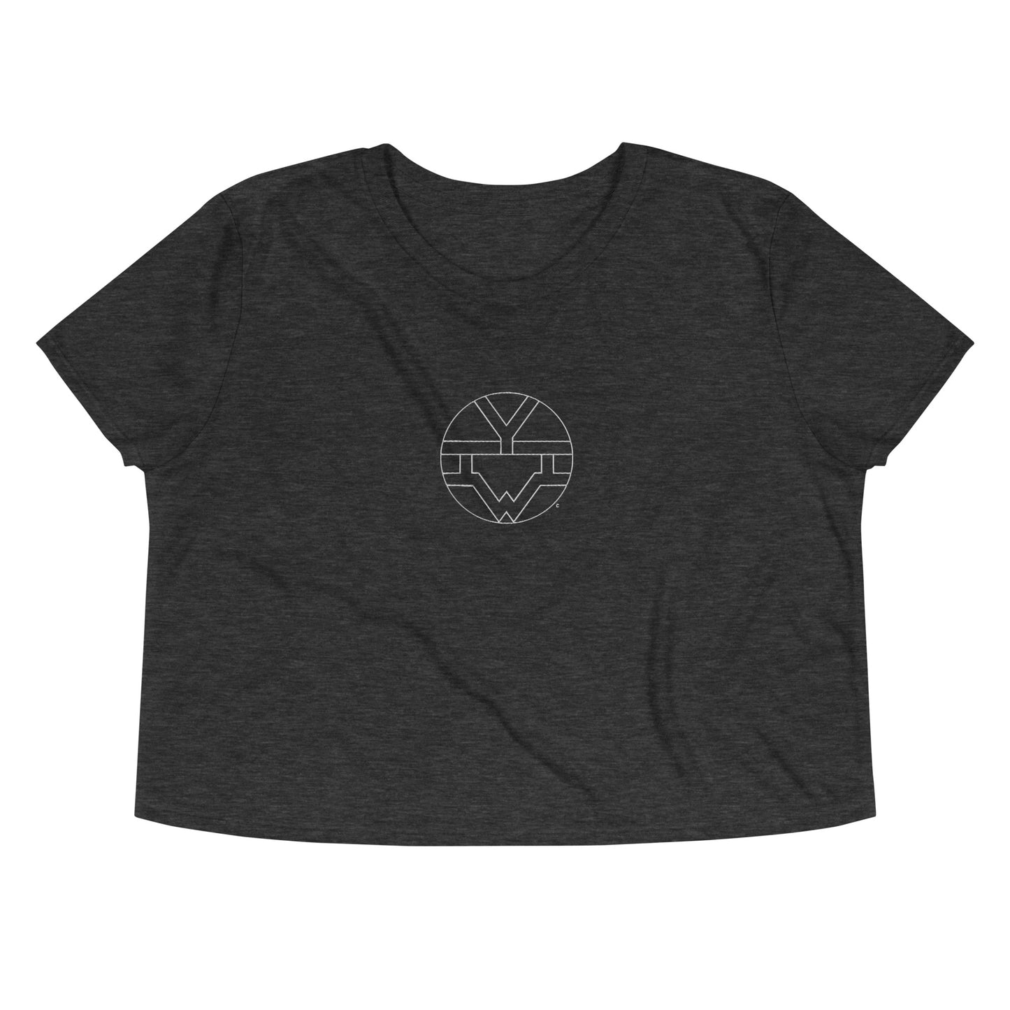 I Am Embroided Crop Tee