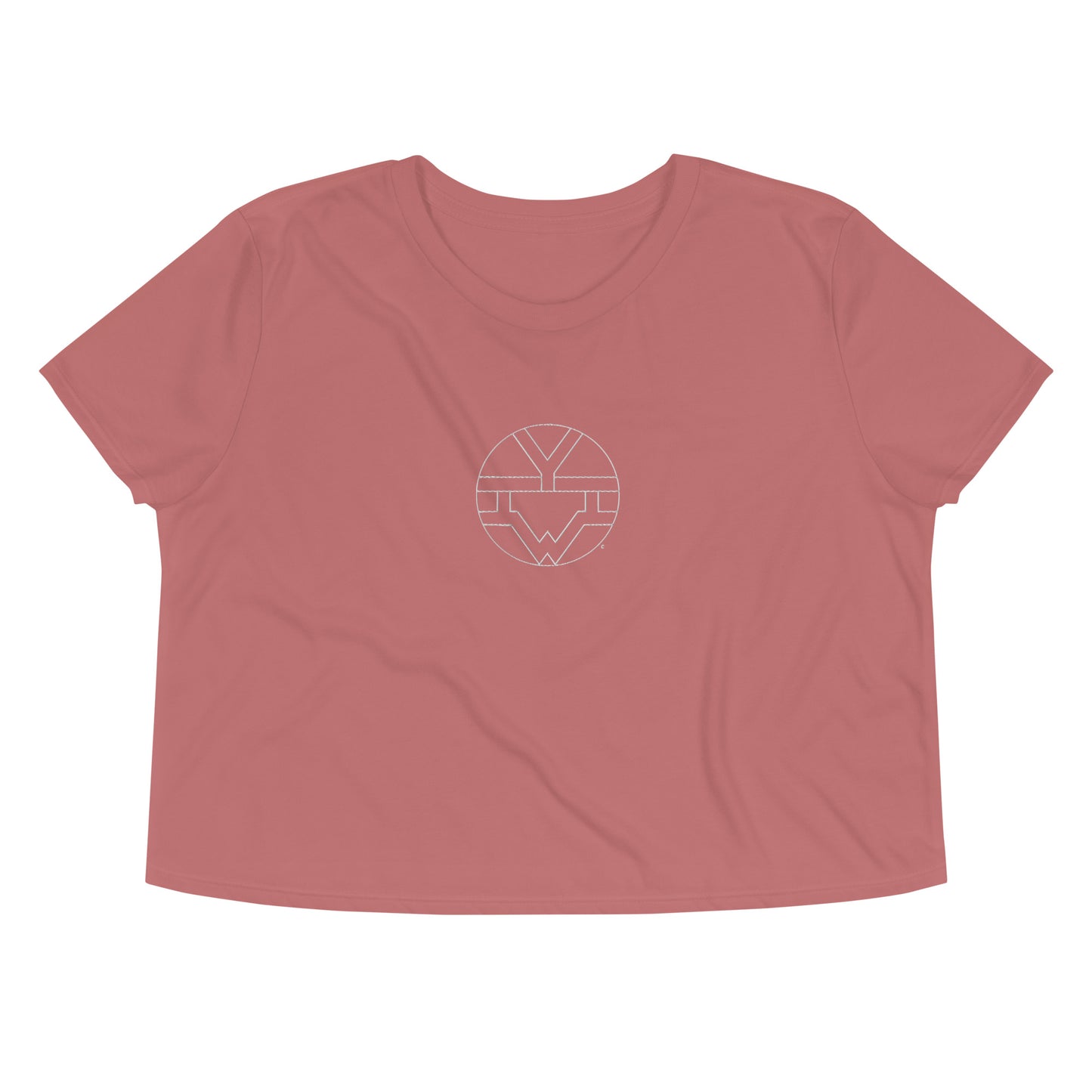 I Am Embroided Crop Tee