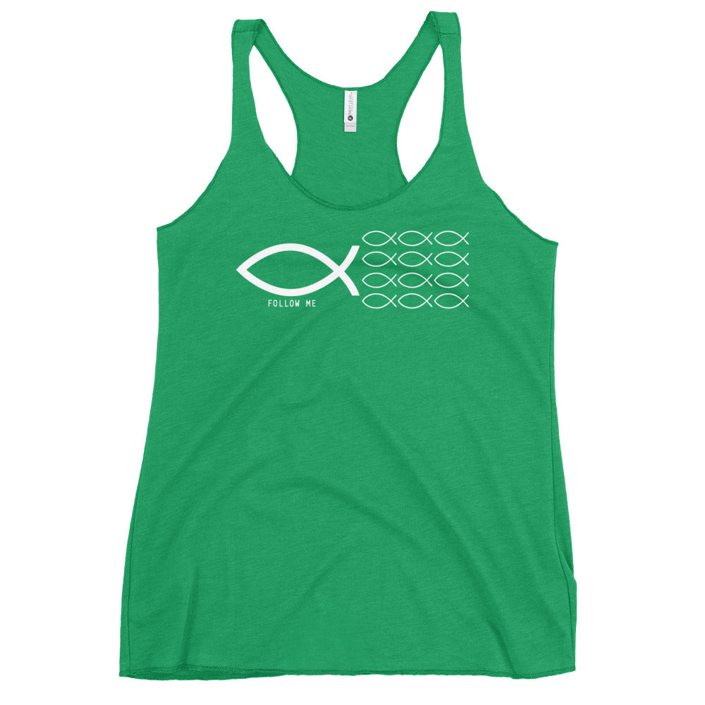 Follow Me Colored Women's Racerback Tank
