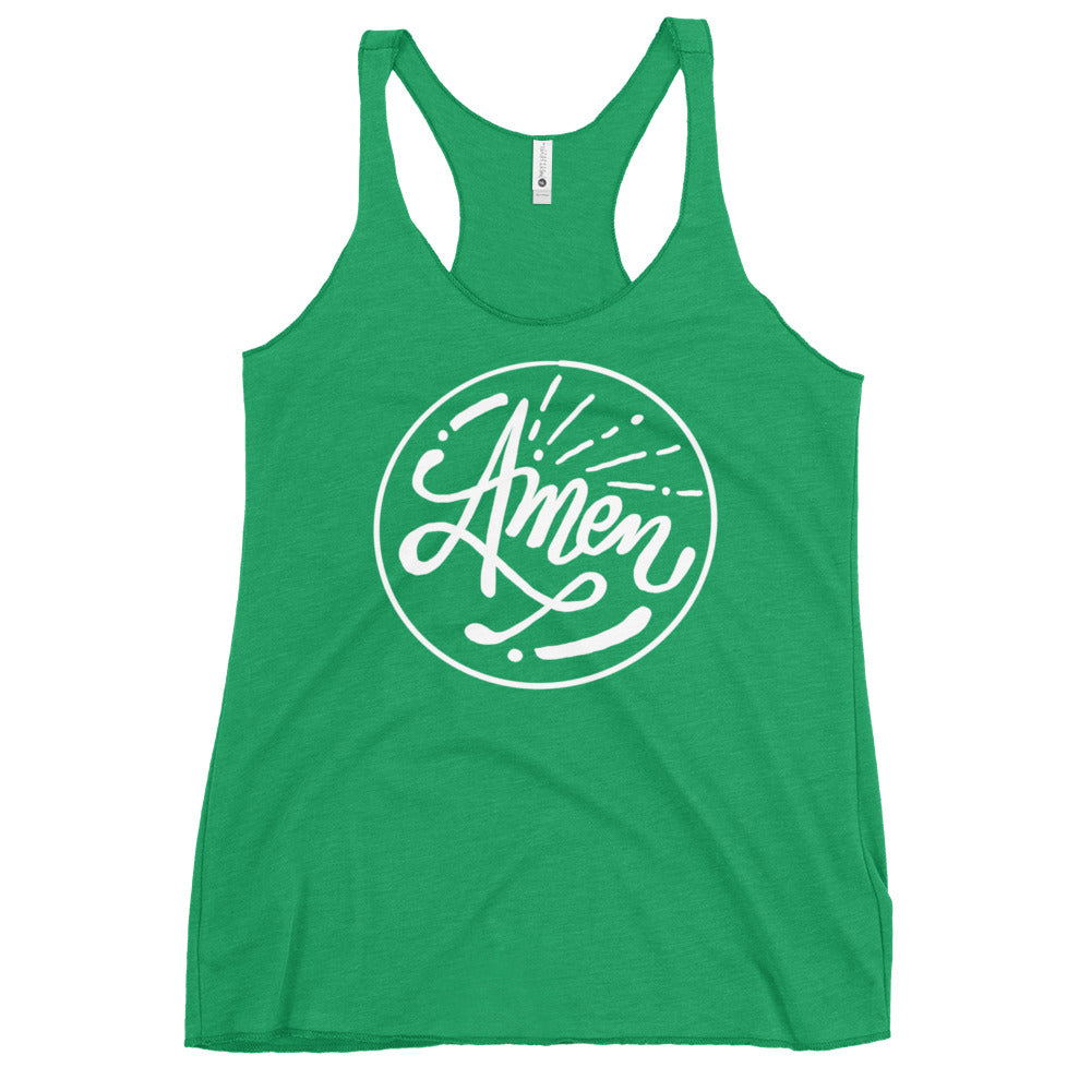 Amen! Colored Women's Racerback Tank