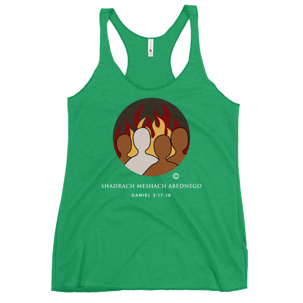 Daniel 3:17-18 Colored Women's Racerback Tank