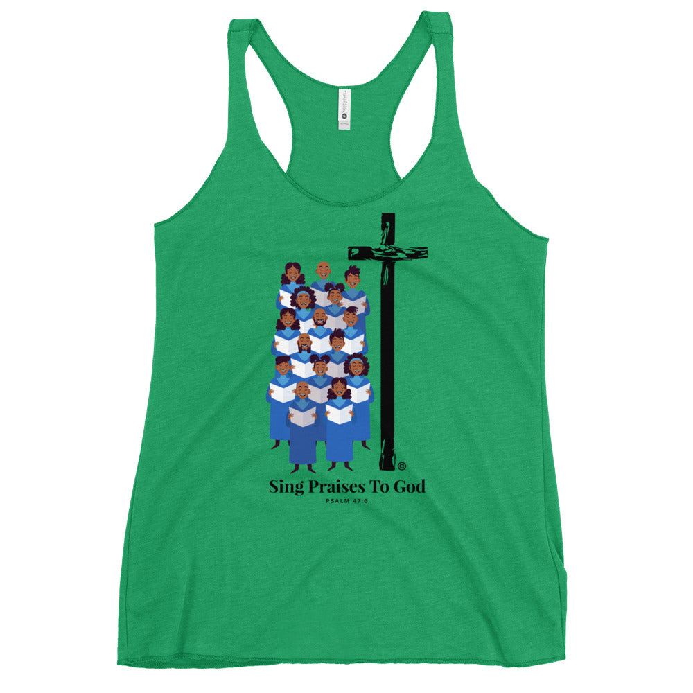 Sing Praises to God Women's Racerback Tank
