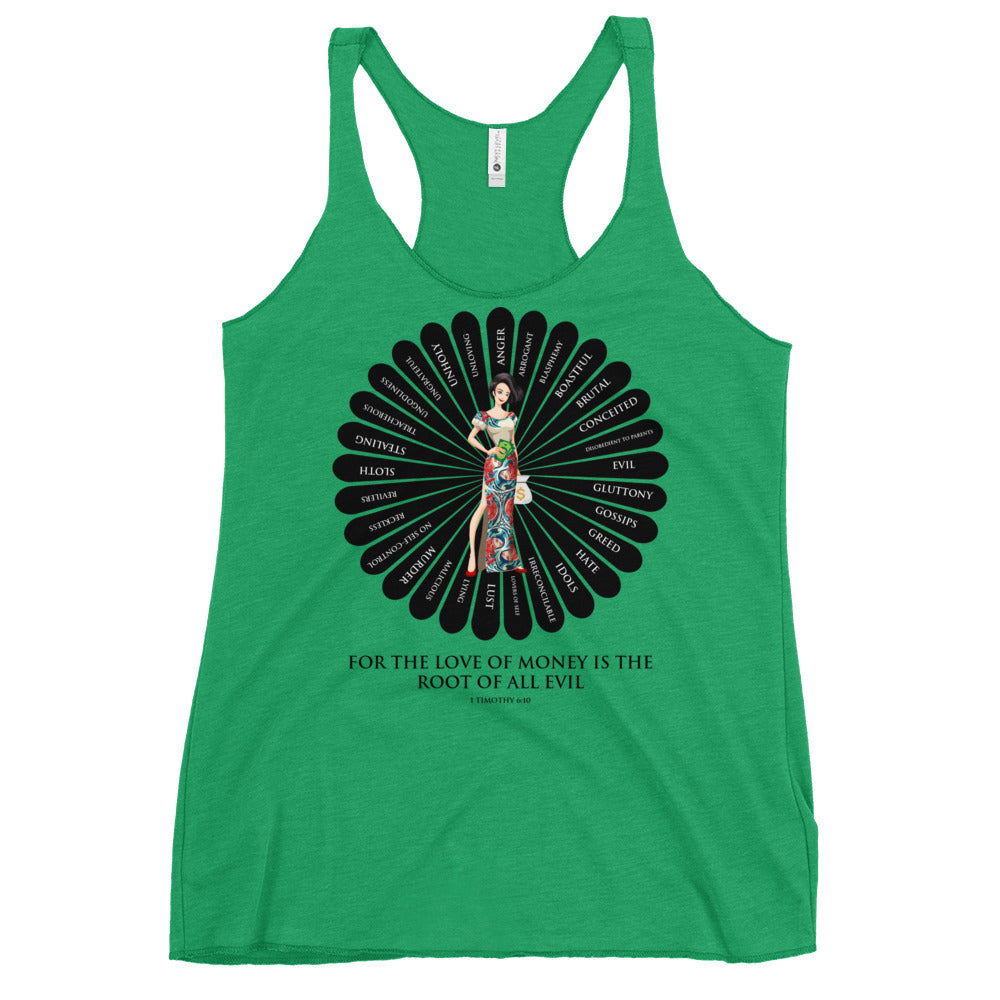 For the Love of Money Women's Racerback Tank