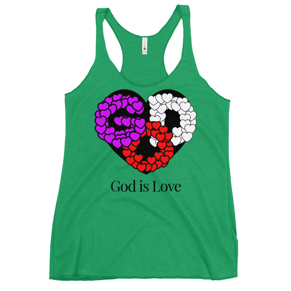 God is Love Women's Racerback Tank
