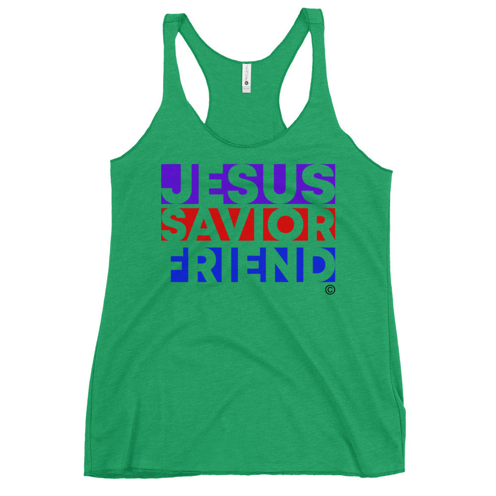 Jesus Savior Friend Women's Racerback Tank