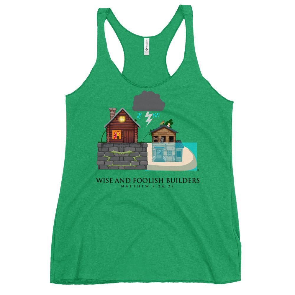 Wise and Foolish Builders Women's Racerback Tank