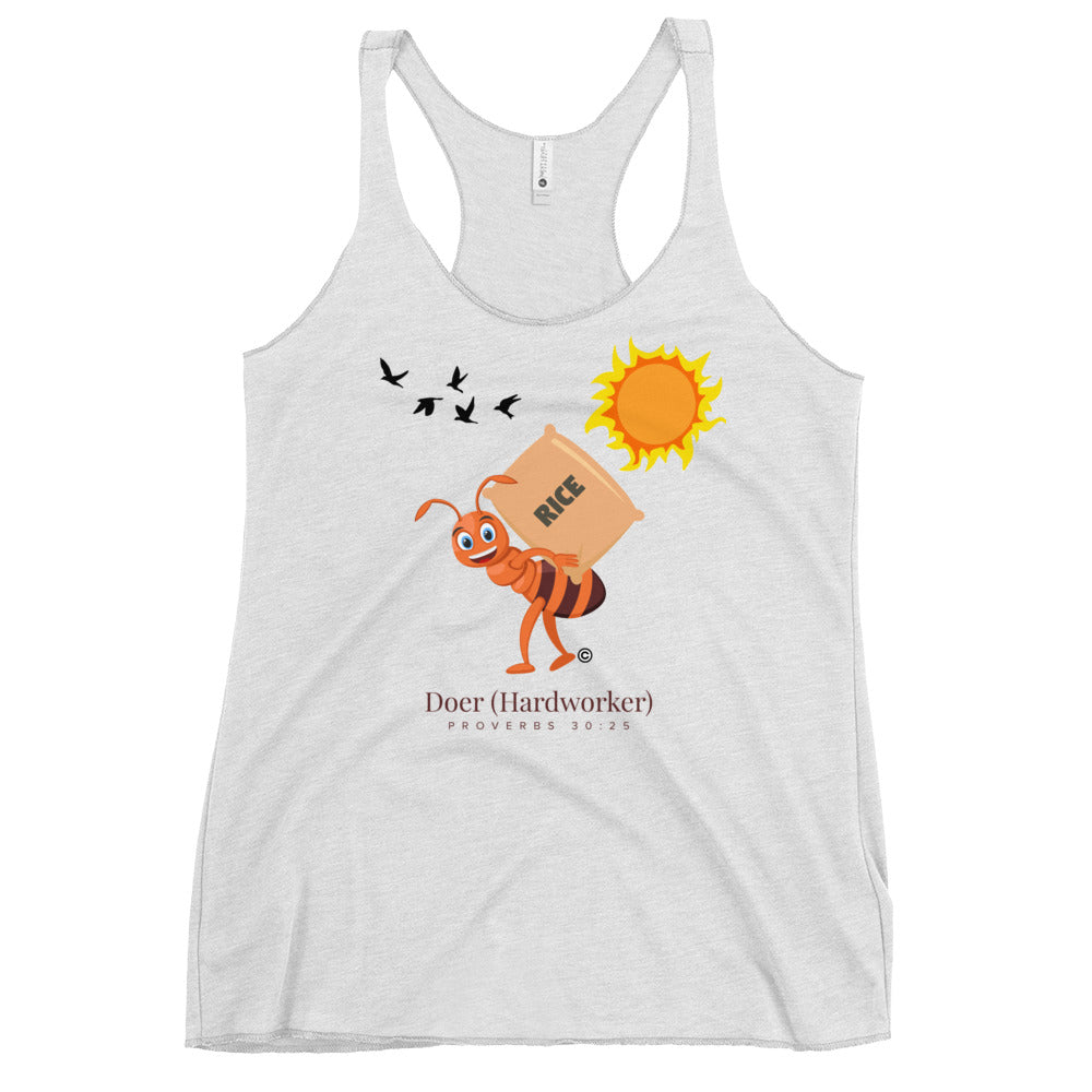 Doer - Hardworker Women's Racerback Tank