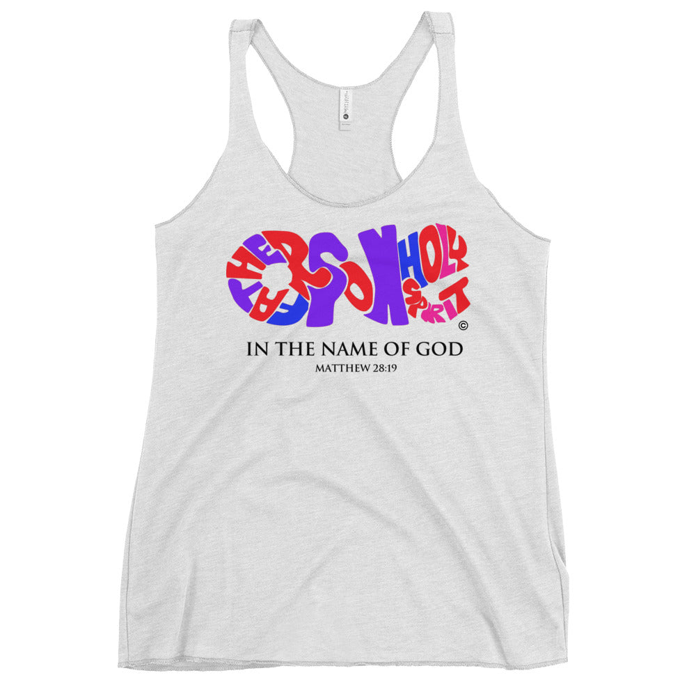 In the Name of God Women's Racerback Tank