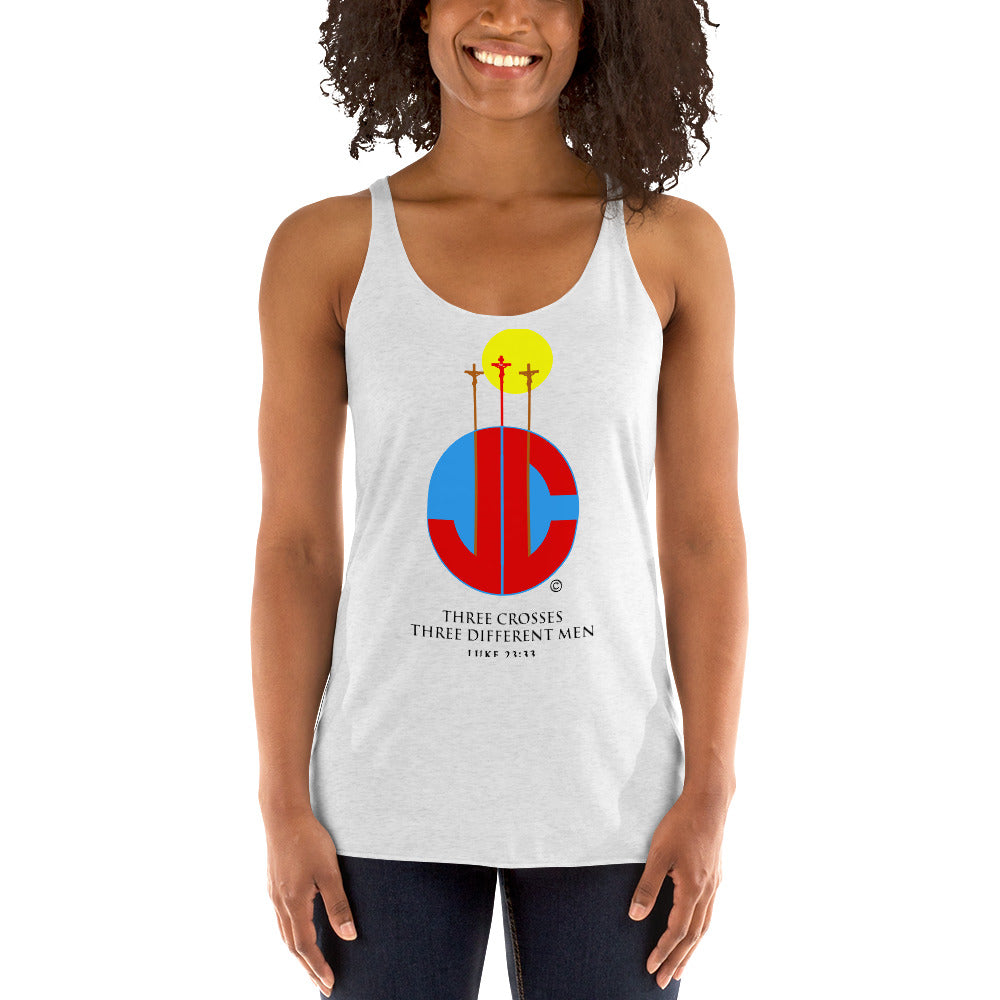 Three Crosses Women's Racerback Tank