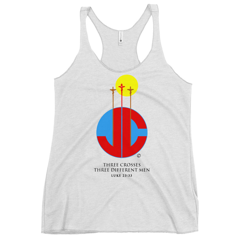 Three Crosses Women's Racerback Tank