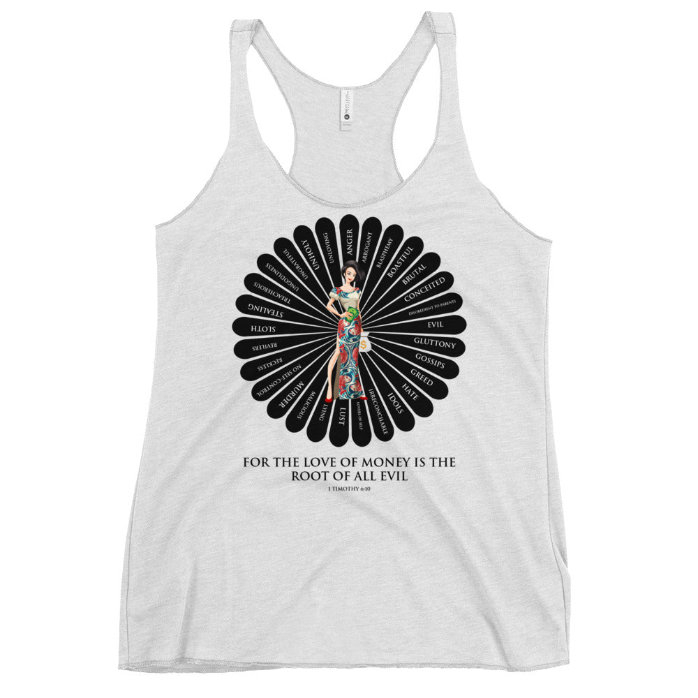 For the Love of Money Women's Racerback Tank