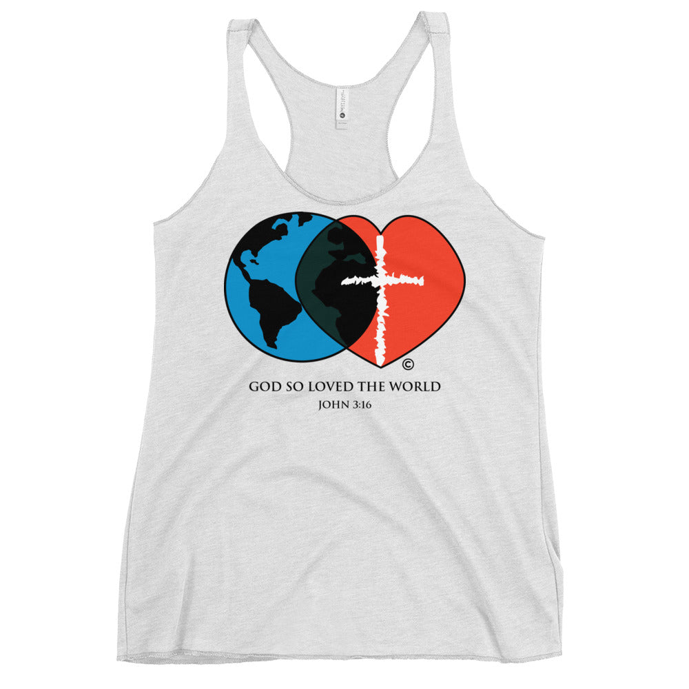 John 3:16 Women's Racerback Tank