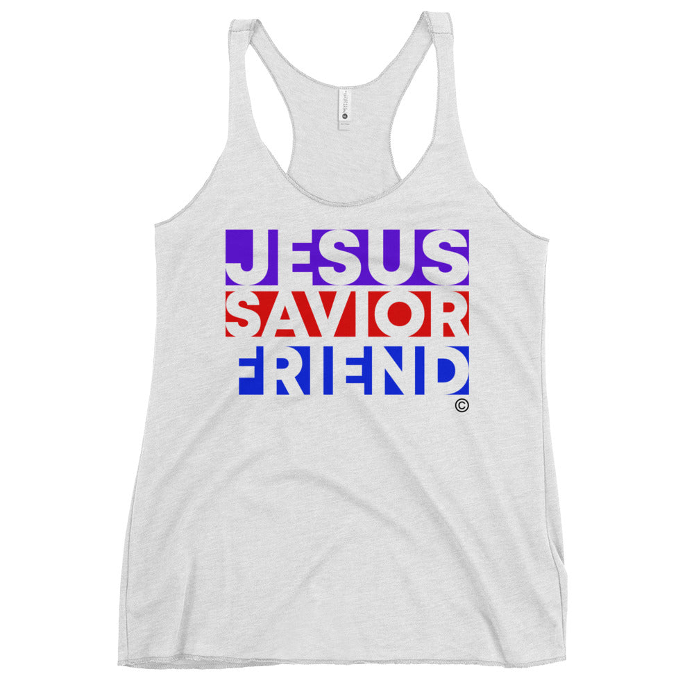 Jesus Savior Friend Women's Racerback Tank