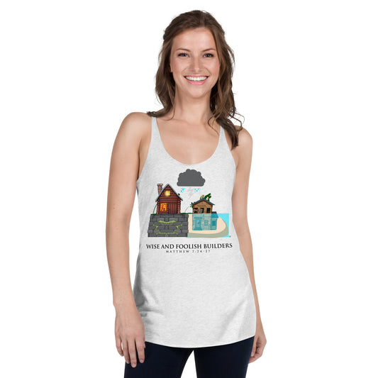 Wise and Foolish Builders Women's Racerback Tank