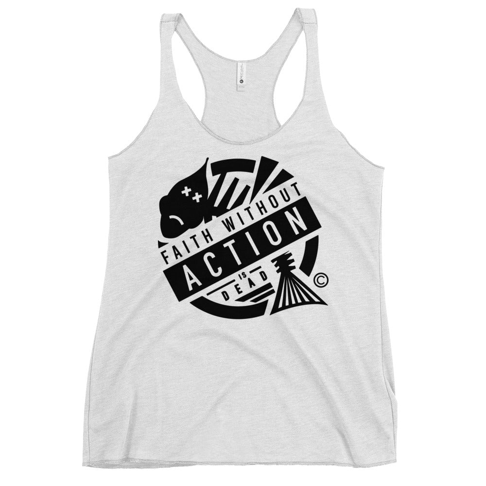 Faith Without Action Women's Racerback Tank