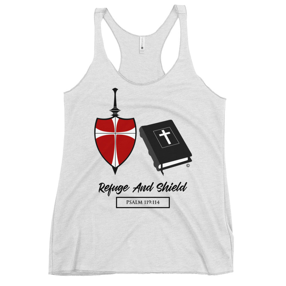 Refuge and Shield Women's Racerback Tank