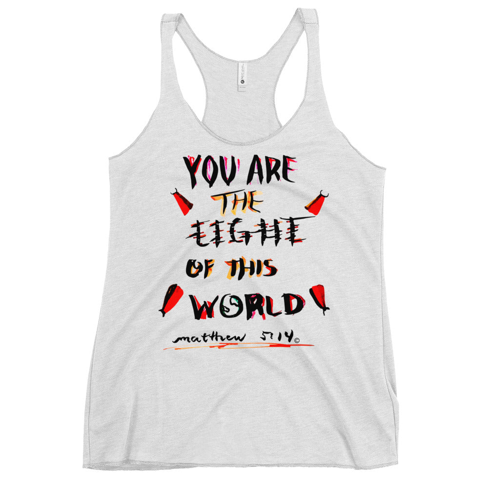 Light of This World Women's Racerback Tank