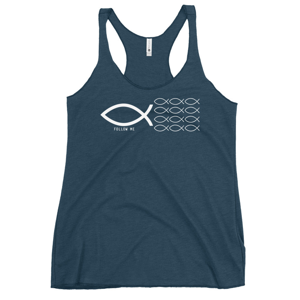 Follow Me Colored Women's Racerback Tank