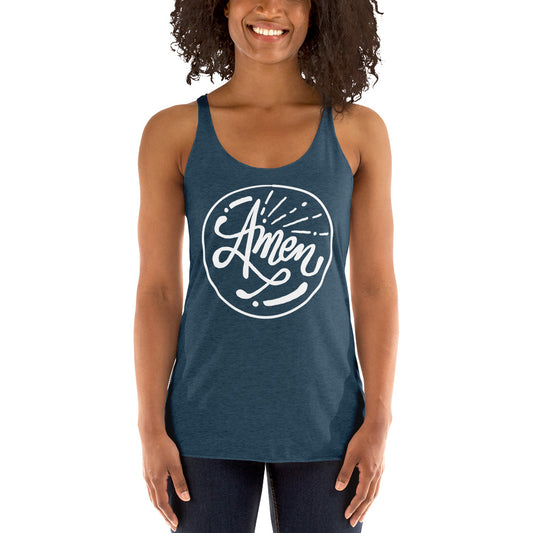 Amen! Colored Women's Racerback Tank