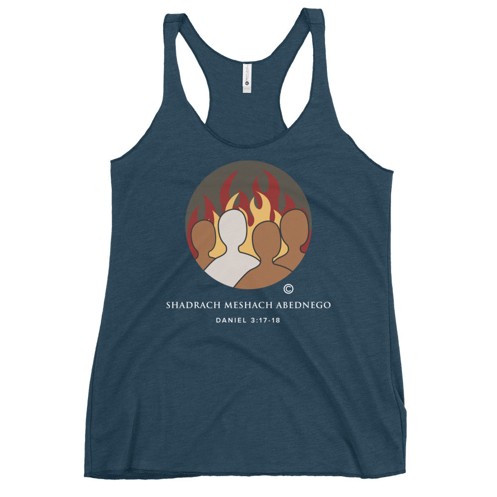 Daniel 3:17-18 Colored Women's Racerback Tank