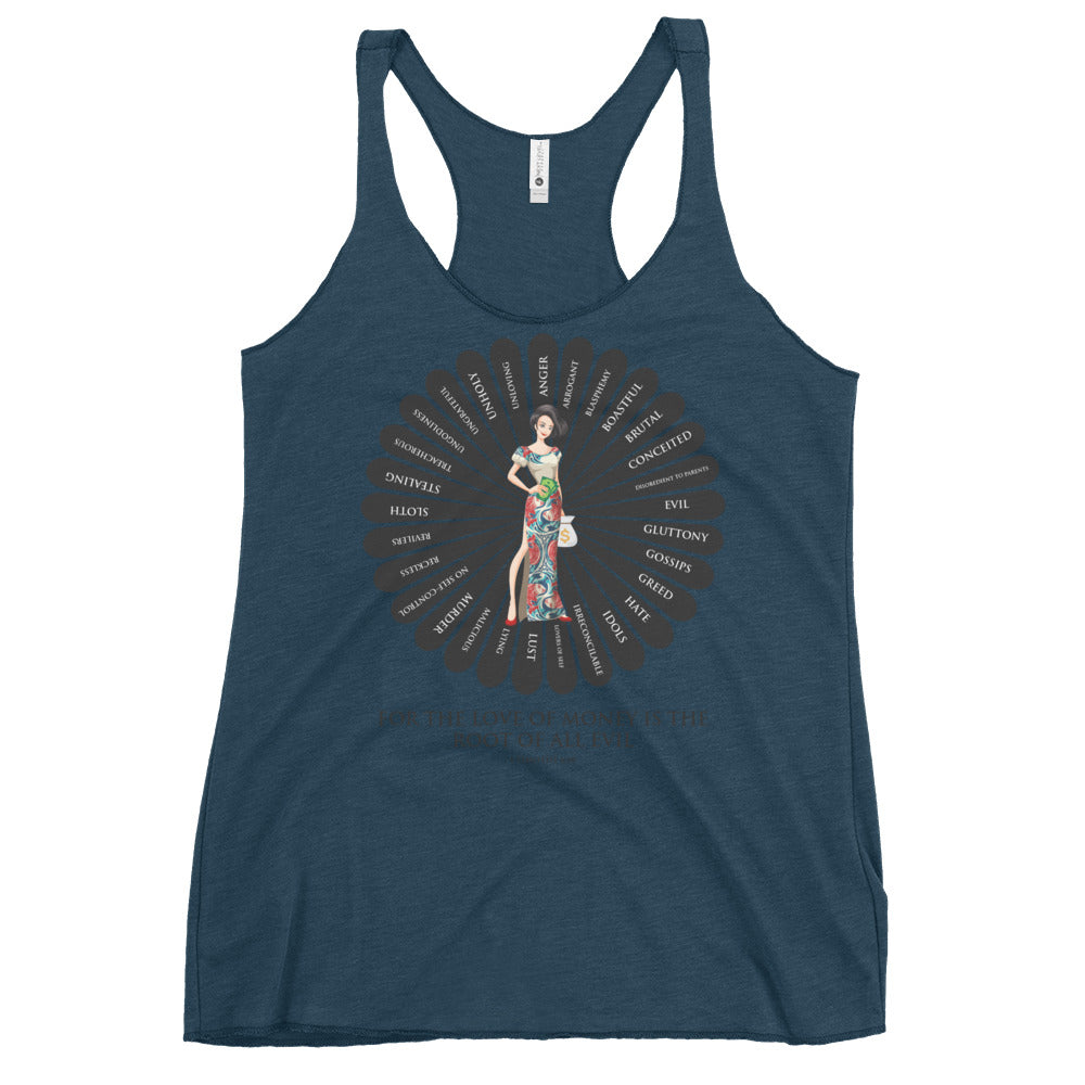 For the Love of Money Women's Racerback Tank