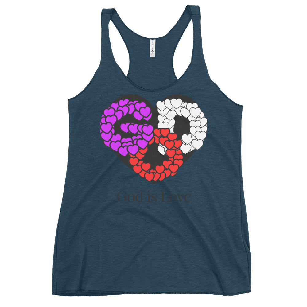 God is Love Women's Racerback Tank