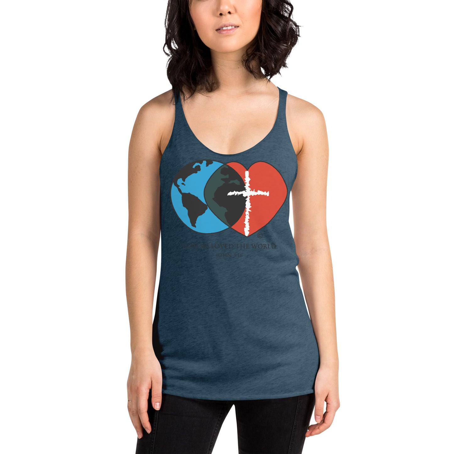 John 3:16 Women's Racerback Tank