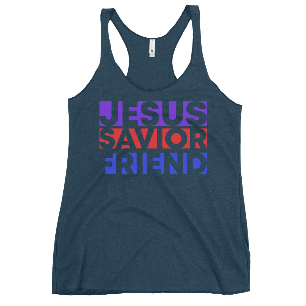 Jesus Savior Friend Women's Racerback Tank