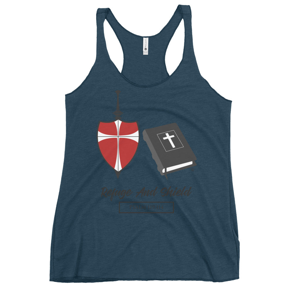 Refuge and Shield Women's Racerback Tank