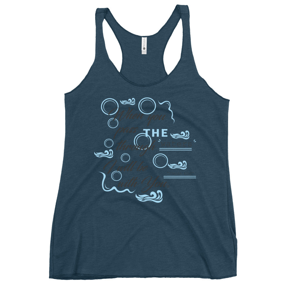 I Will Be With You Women's Racerback Tank
