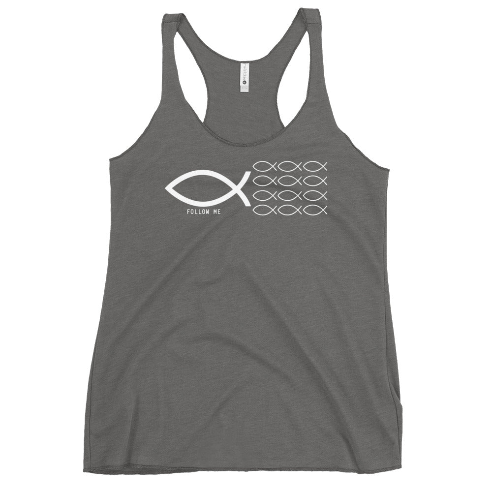 Follow Me Colored Women's Racerback Tank