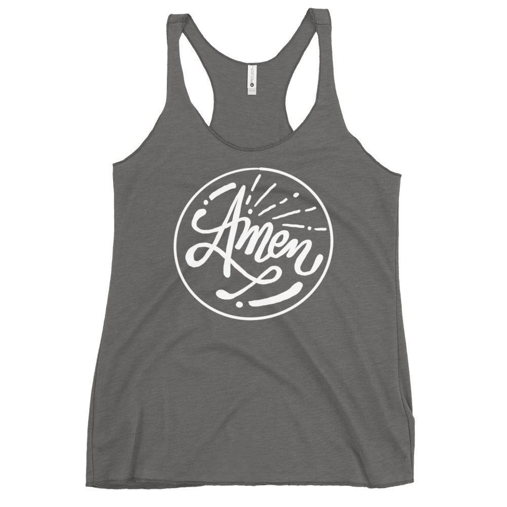 Amen! Colored Women's Racerback Tank