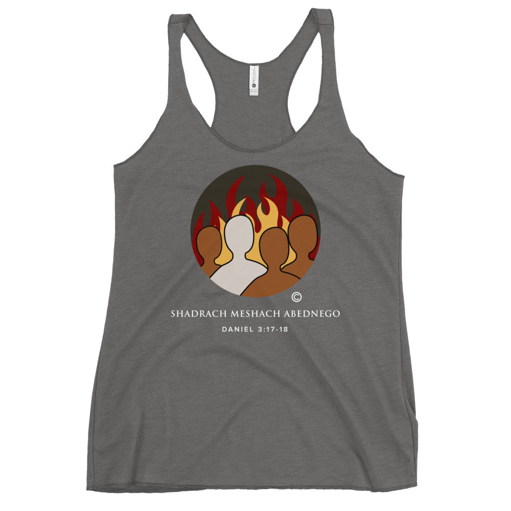 Daniel 3:17-18 Colored Women's Racerback Tank