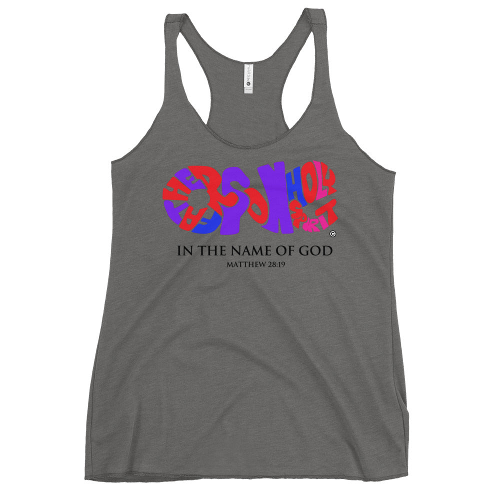 In the Name of God Women's Racerback Tank