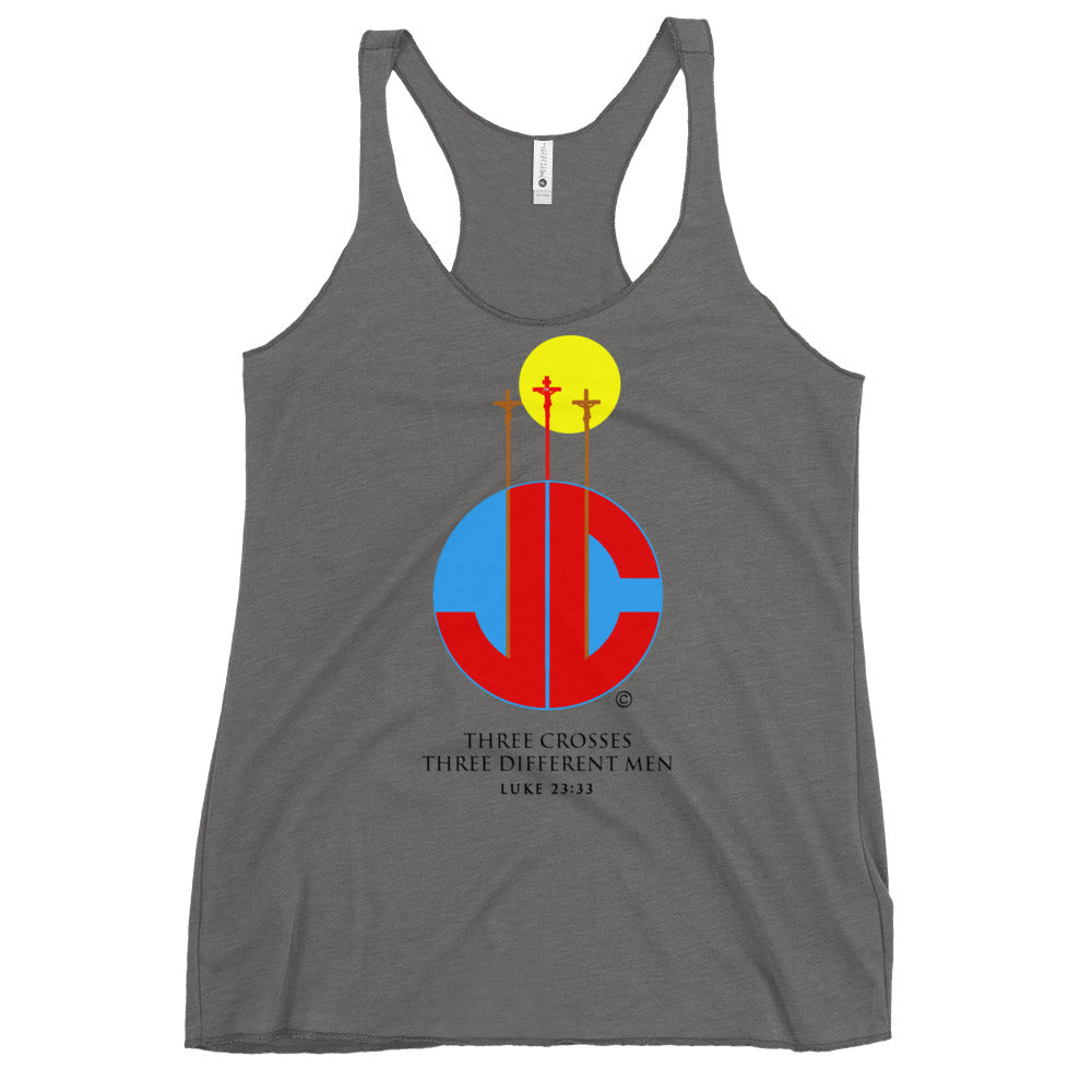 Three Crosses Women's Racerback Tank