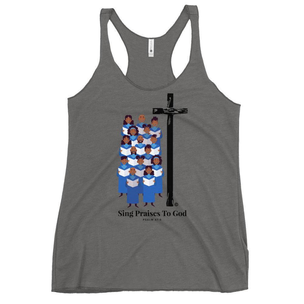 Sing Praises to God Women's Racerback Tank