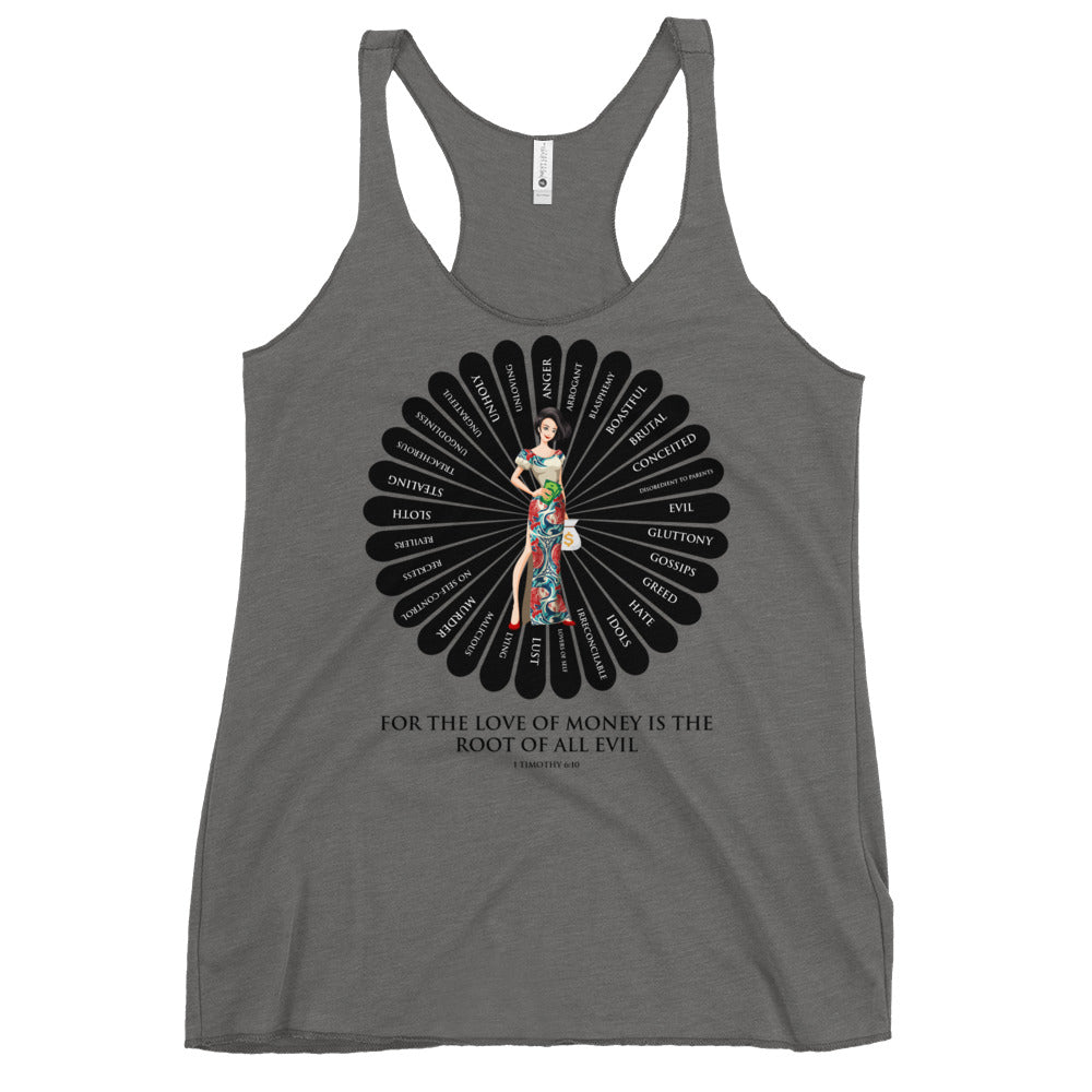 For the Love of Money Women's Racerback Tank