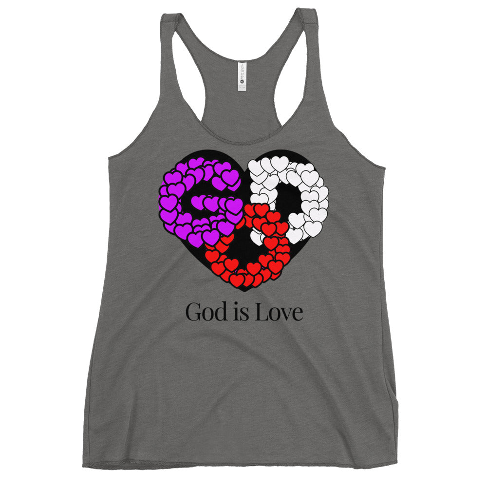 God is Love Women's Racerback Tank