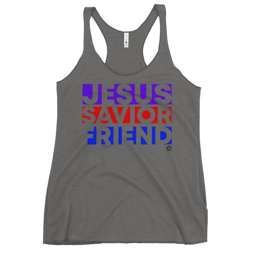 Jesus Savior Friend Women's Racerback Tank