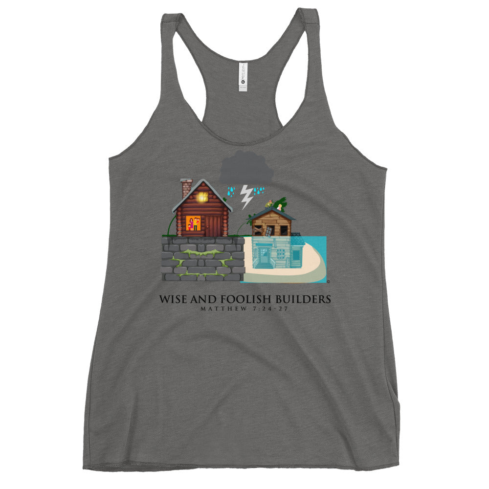 Wise and Foolish Builders Women's Racerback Tank