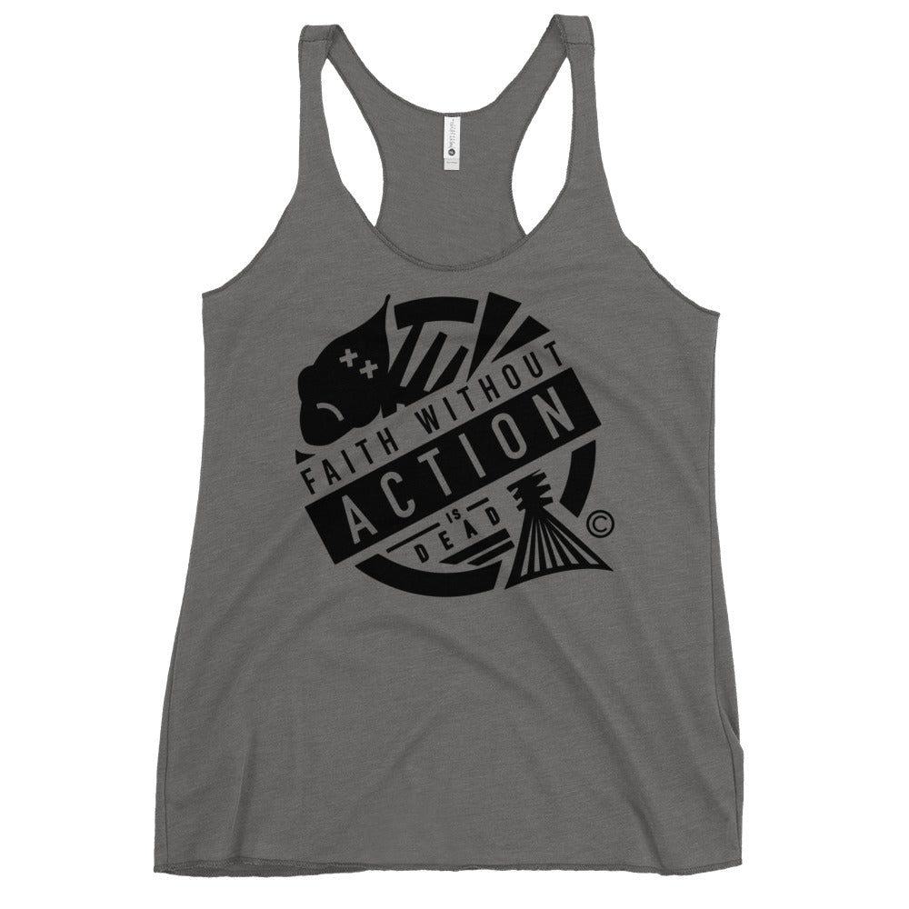 Faith Without Action Women's Racerback Tank