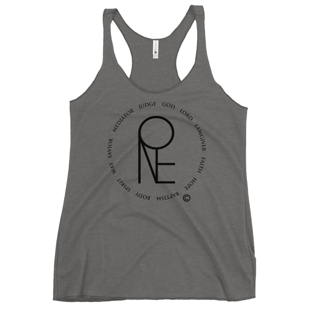 One God Women's Racerback Tank