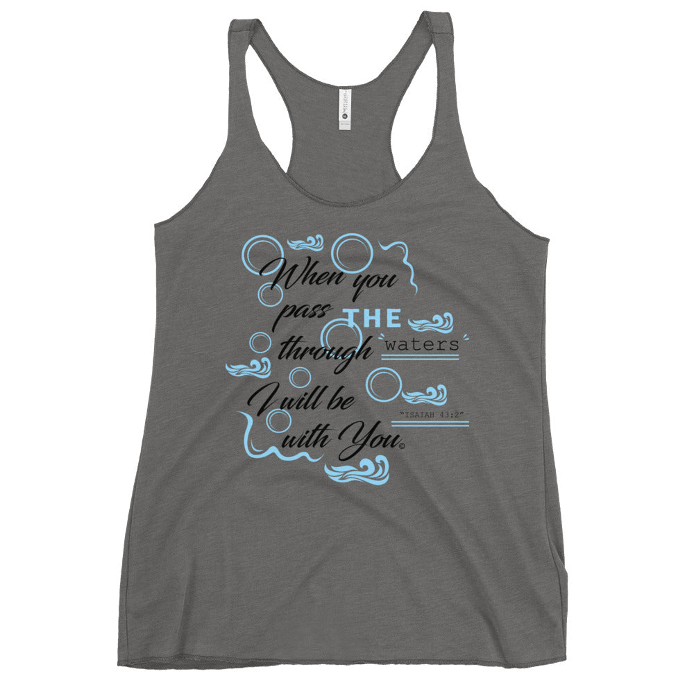 I Will Be With You Women's Racerback Tank