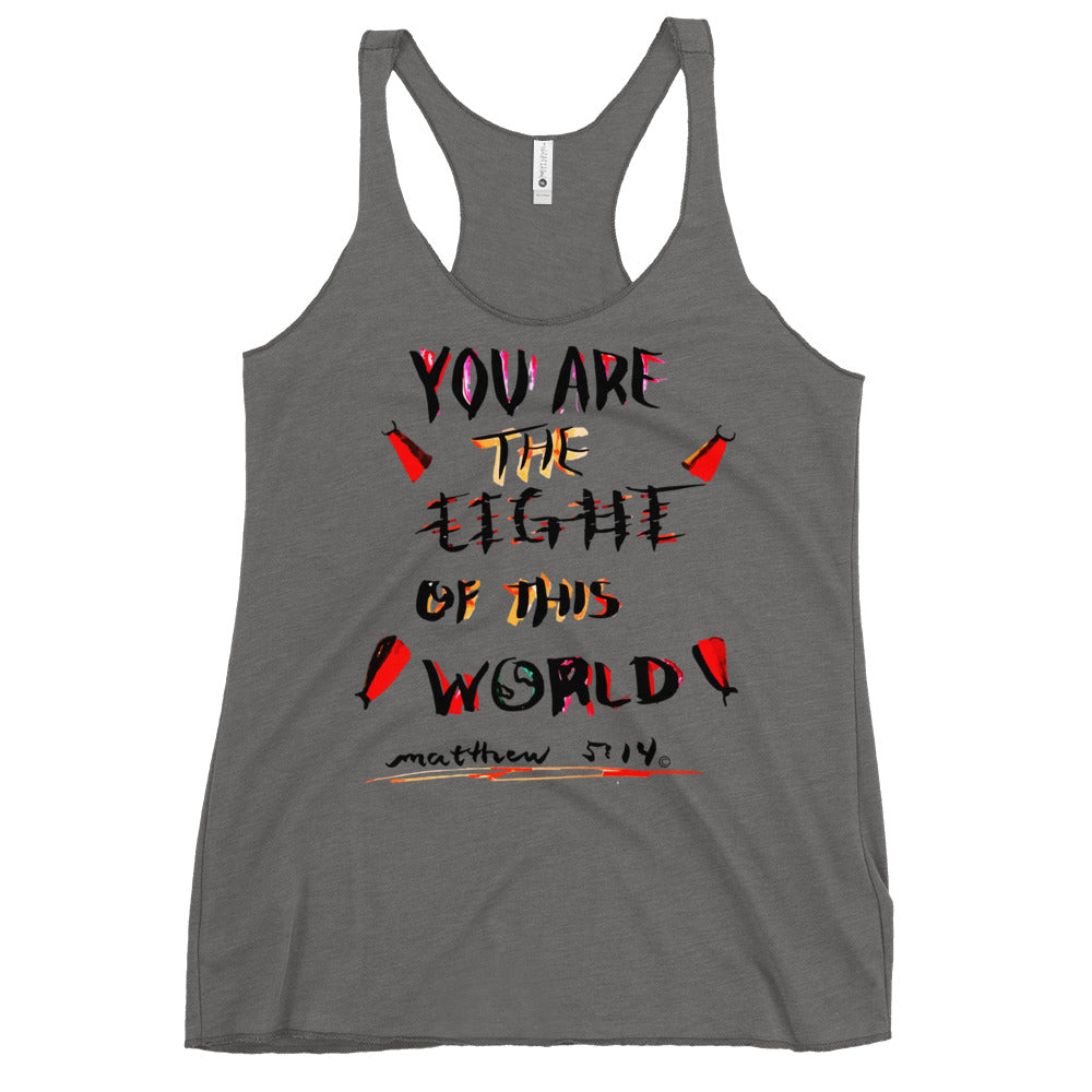 Light of This World Women's Racerback Tank