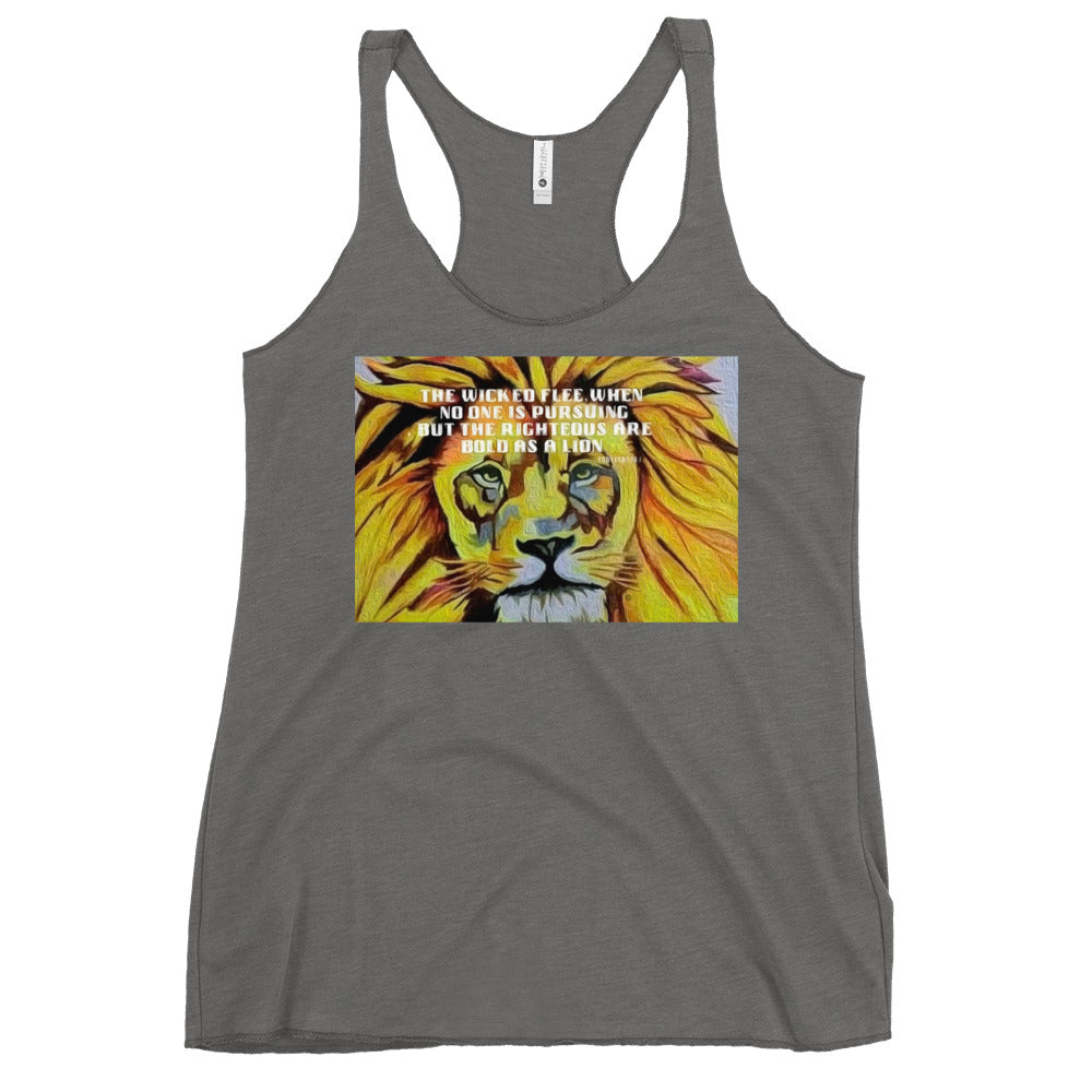 Bold as a Lion Women's Racerback Tank