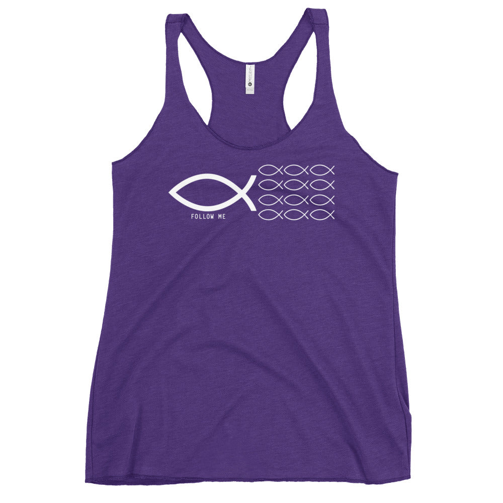 Follow Me Colored Women's Racerback Tank