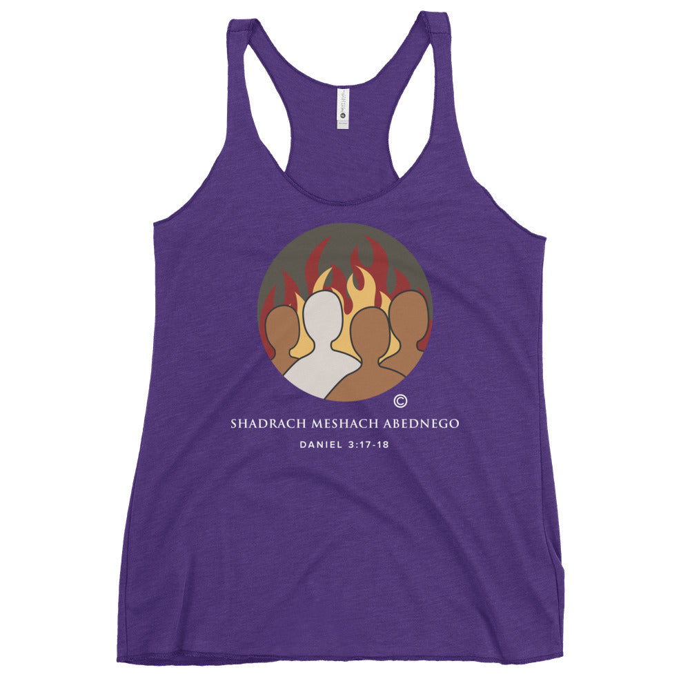 Daniel 3:17-18 Colored Women's Racerback Tank