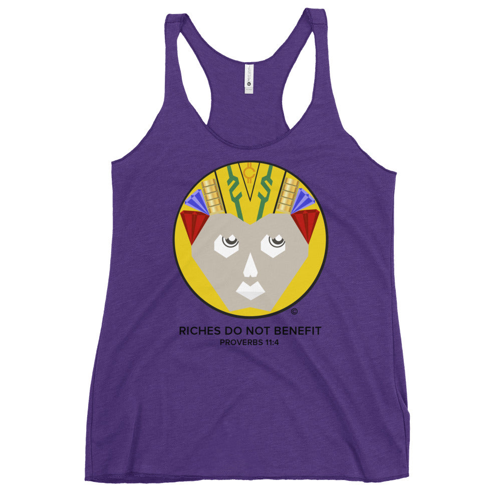 Riches Do Not Benefit Women's Racerback Tank