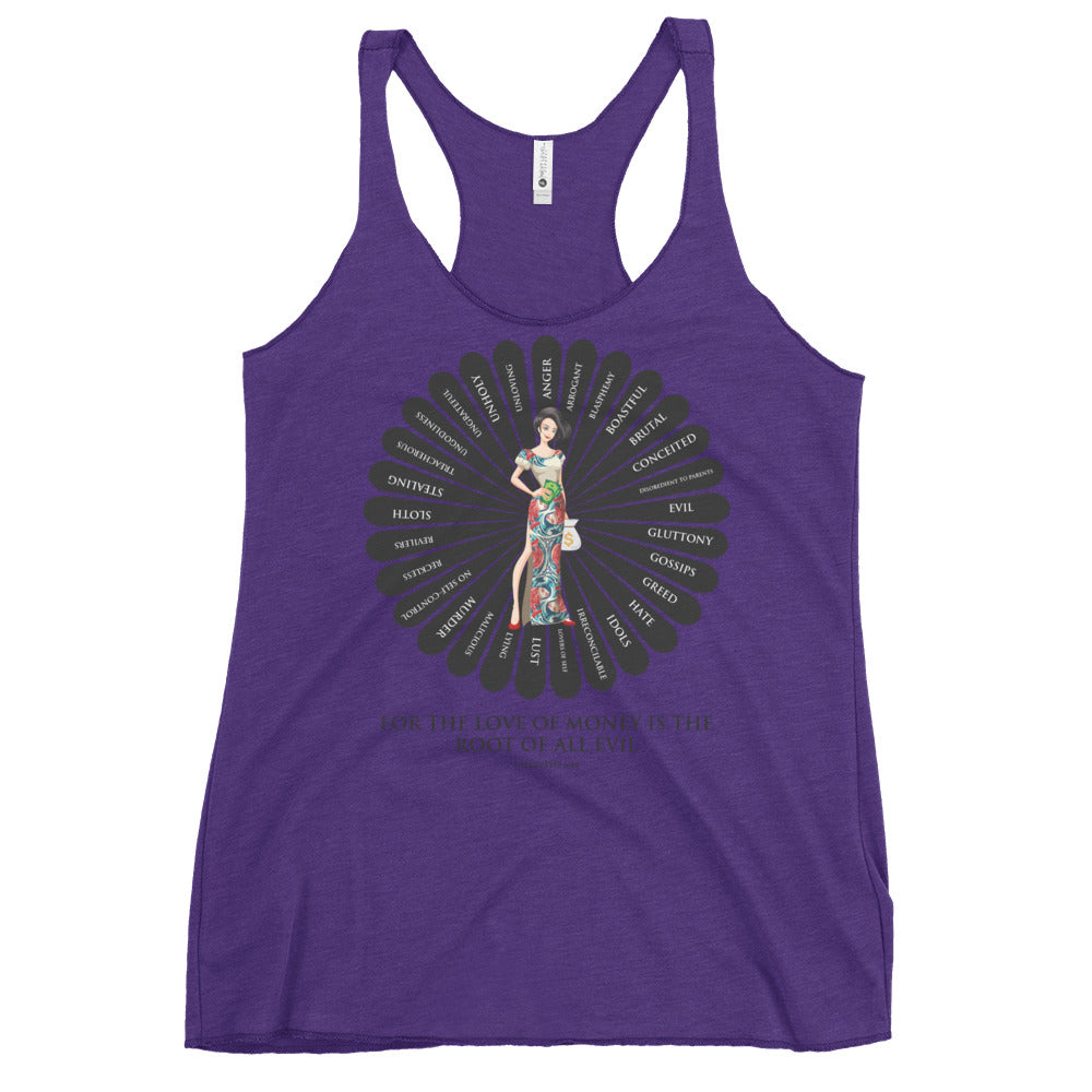 For the Love of Money Women's Racerback Tank