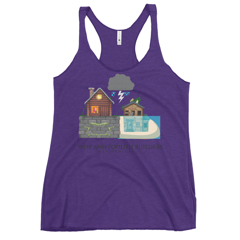 Wise and Foolish Builders Women's Racerback Tank